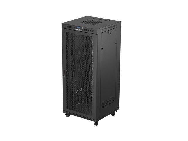 Standing rack cabinet 19 inch 37U 800x800 perforated door LCD black (Flat pack)