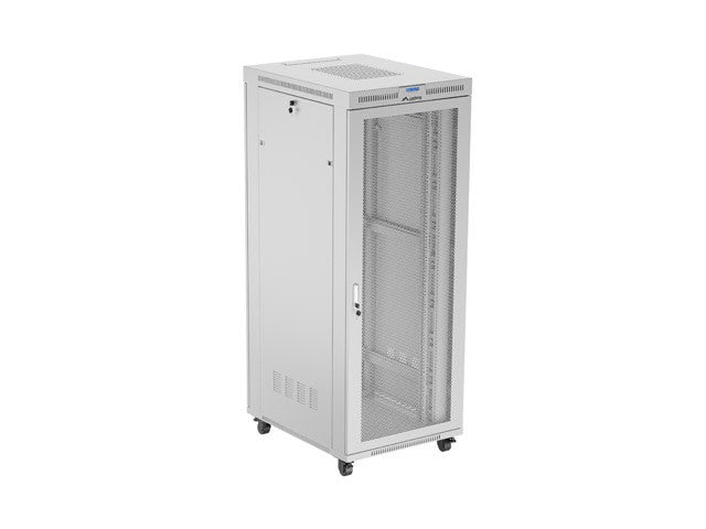 Free-standing installation rack cabinet 19 inches 42U 800x1000 perforated doors LCD gray (Flat pack)