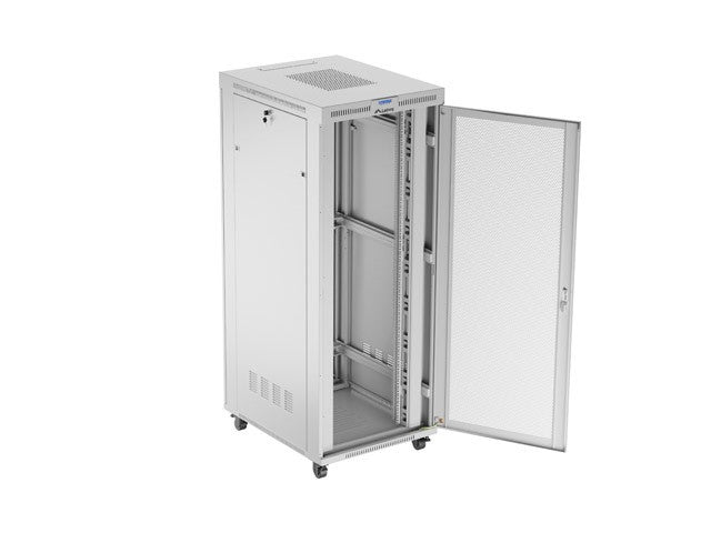 Free-standing installation rack cabinet 19 inches 42U 800x1000 perforated doors LCD gray (Flat pack)