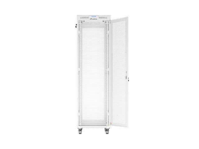 Free-standing installation rack cabinet 19 inches 42U 600x800 perforated doors LCD gray (Flat pack)