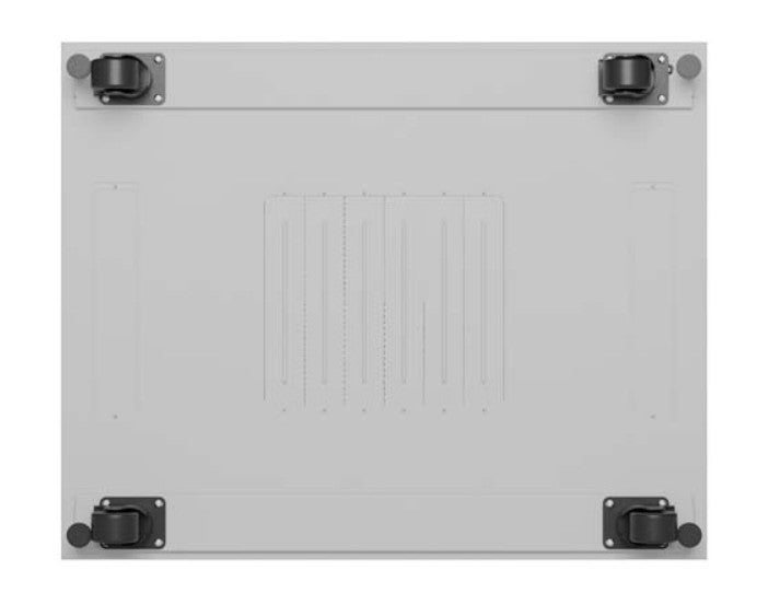 Standing installation rack cabinet 19-inch 47U 800 x 1000 gray perforated doors LCD (flat pack) V2