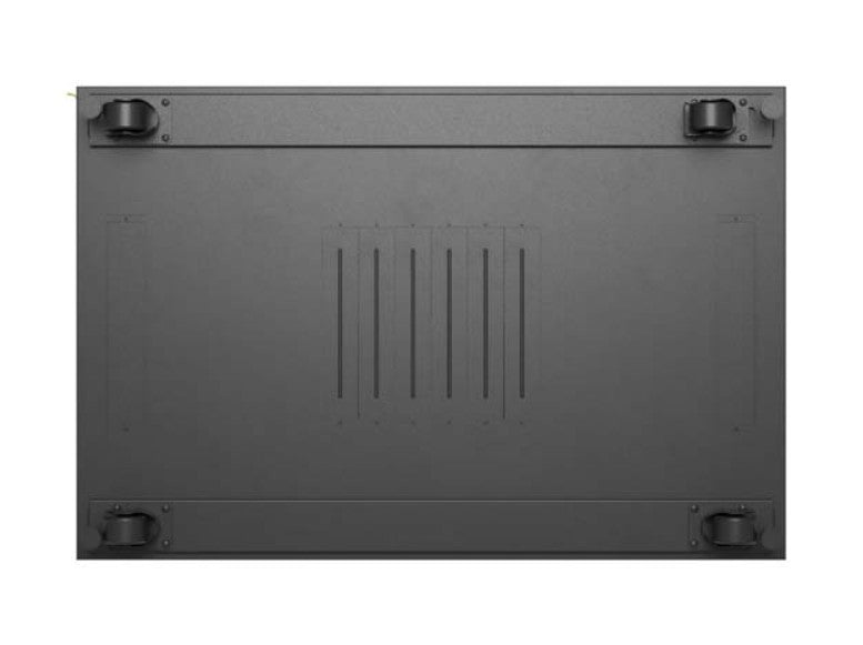 Szafa instalacyjna rack stojąca 19 cali 47U 800x1200 czarna drzwi perforowane LCD (flat pack) V2