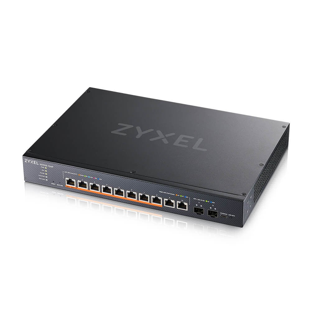 Multi-Gigabit Smart Managed Switch XS1935-12HP-ZZ0101F 8-port 90W PoE++ 400Watt 802.3bt, 2x 10GbE, 2 SFP+ Uplink