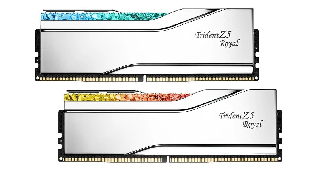 PC Memory - DDR5 32GB (2x16GB) Trident Z5 Royal RGB 6000MHz CL28 Silver