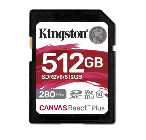SD Card 512GB React Plus 280/150/MB/s U3 V60