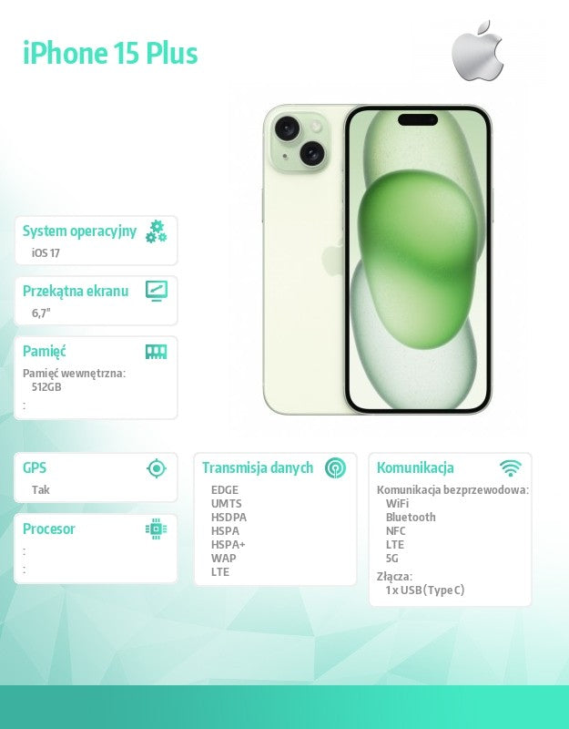 iPhone 15 Plus 512GB - Green