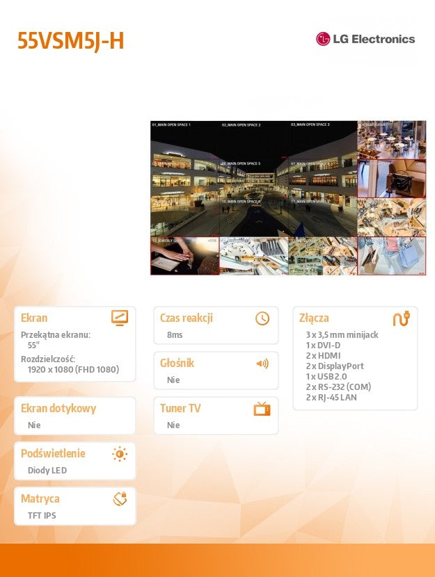 Monitor 55VSM5J-H 55 inch FHD 500cd/m2