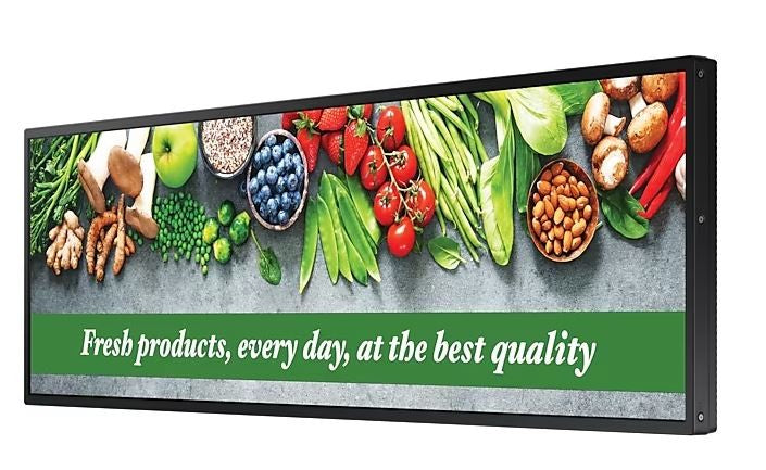 Monitor professional SH37C 37 inches 16:4,5 Mat 24h/7 700(cd/m2) 1920x540 S10 Player (Tizen 7, VXT Ready) Wi-Fi/BT 3 years d2d (LH37SHCEBGBXEN)
