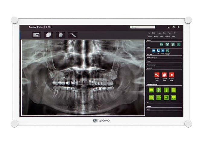 Monitor 21.5 inches DR-2202 IPS NeoV GLASS 9H IP65* 500CD/M2 1000:1 5MS DP HDMI VGA USB SPEAKERS WHITE