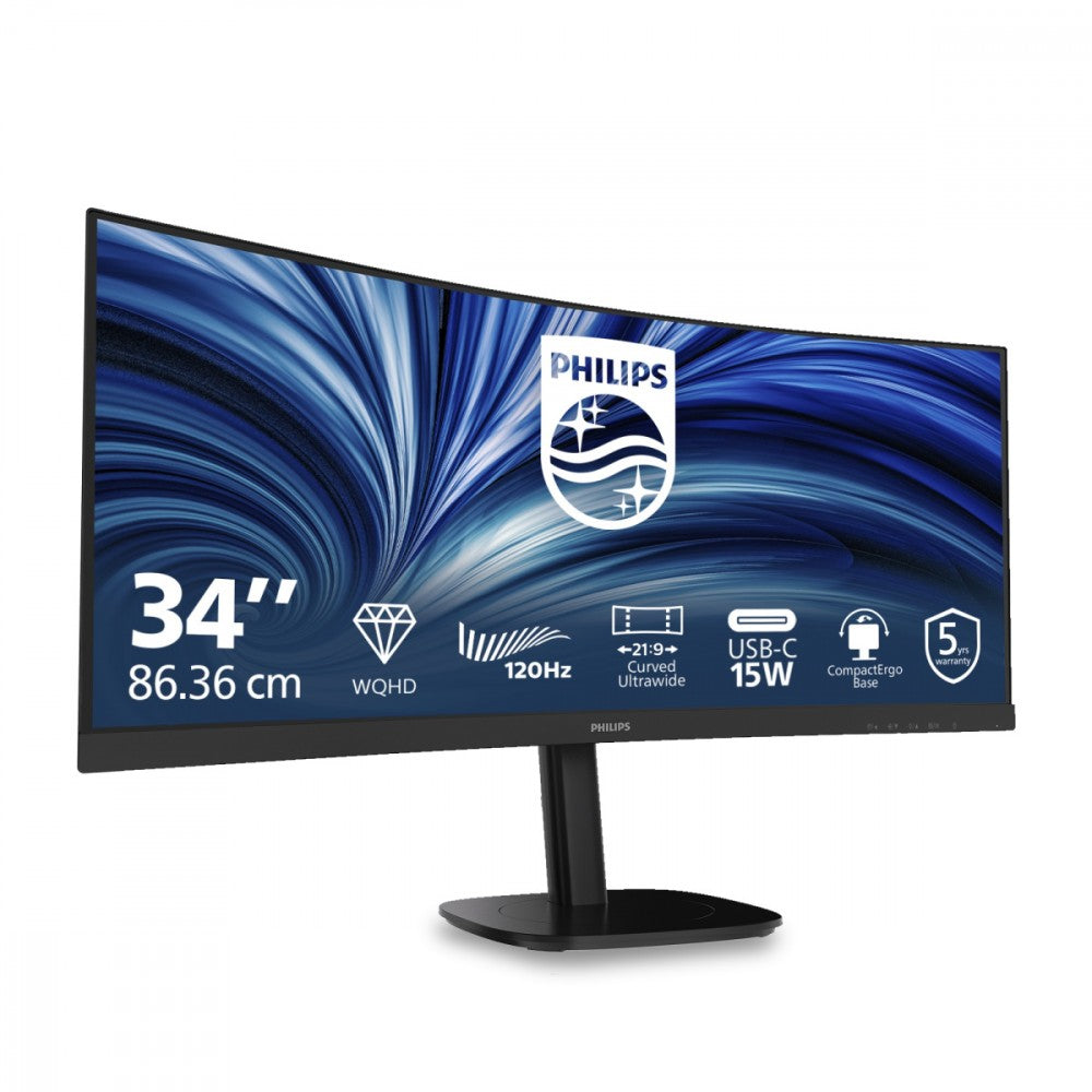 Monitor 34 inch 34B2N3500C Curved VA HDMI DP USB-C HAS Speakers