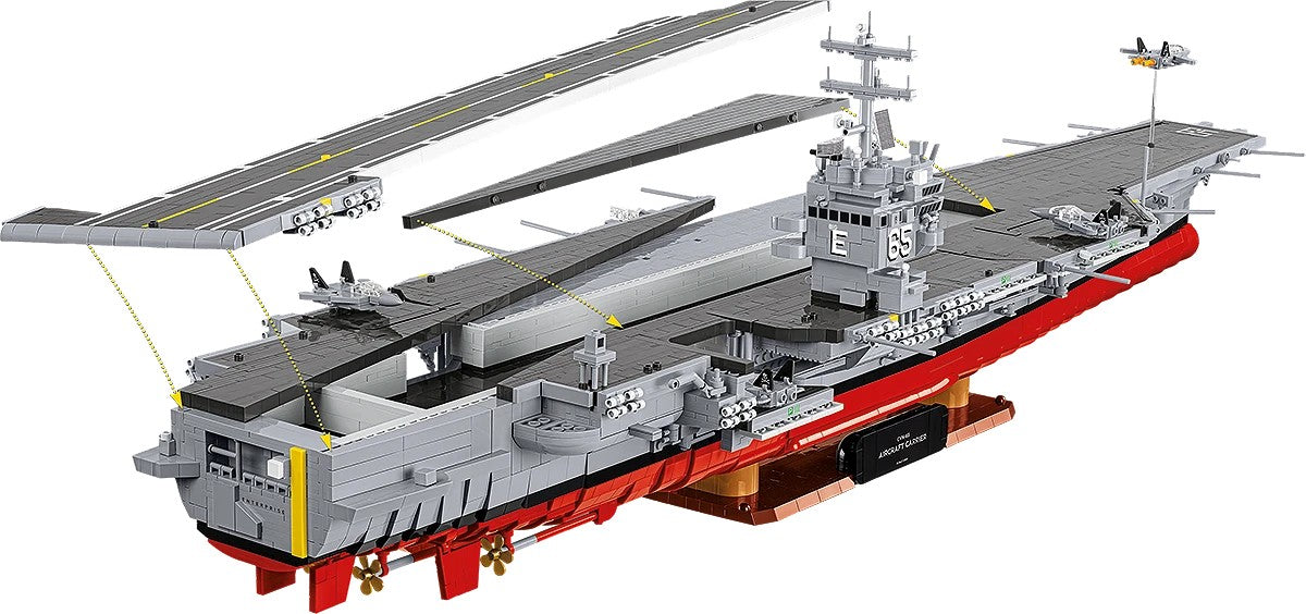 Blocks CVN-65 Aircraft Carrier 6131 blocks