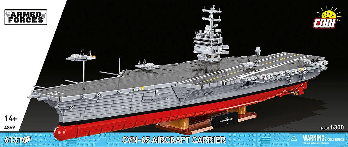 Blocks CVN-65 Aircraft Carrier 6131 blocks