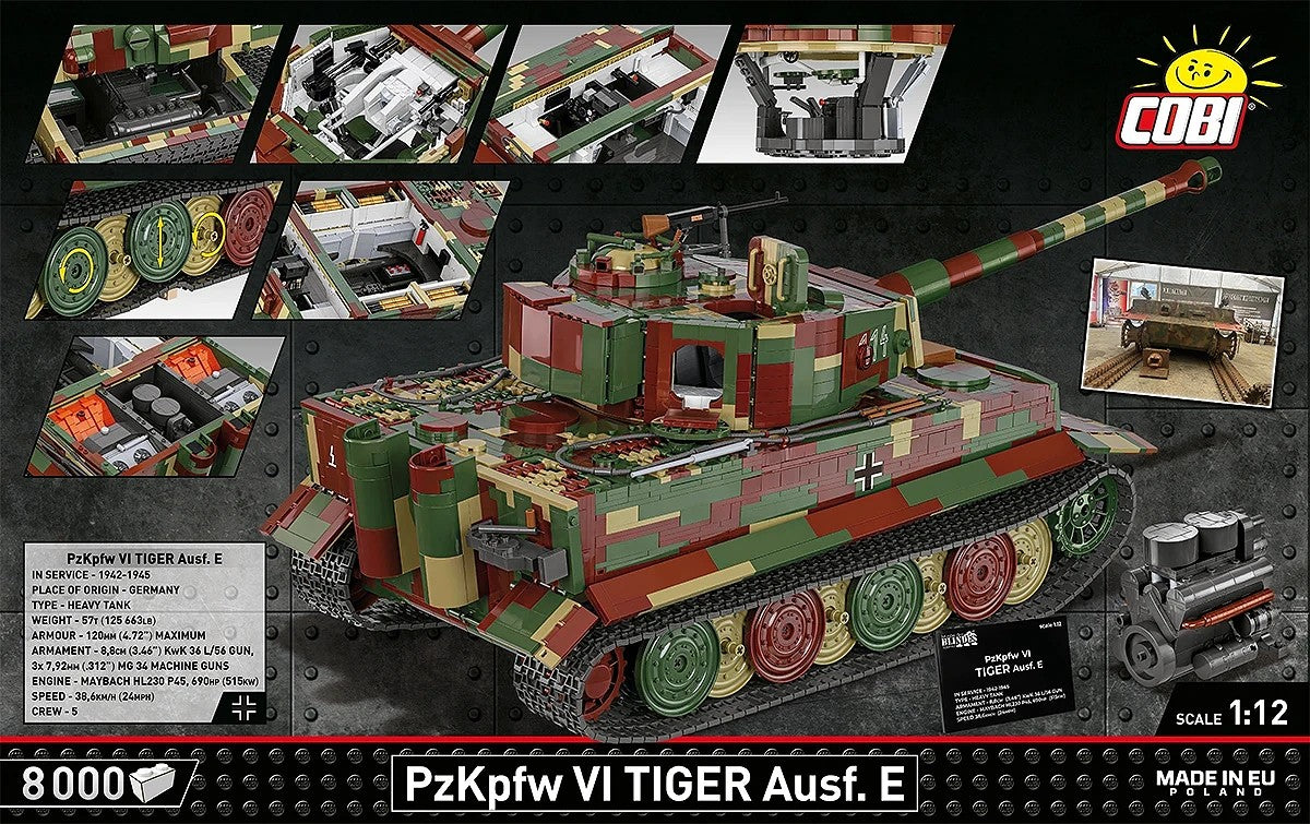 Bricks PZKPFW VI Tiger Ausf.E 8000 pieces