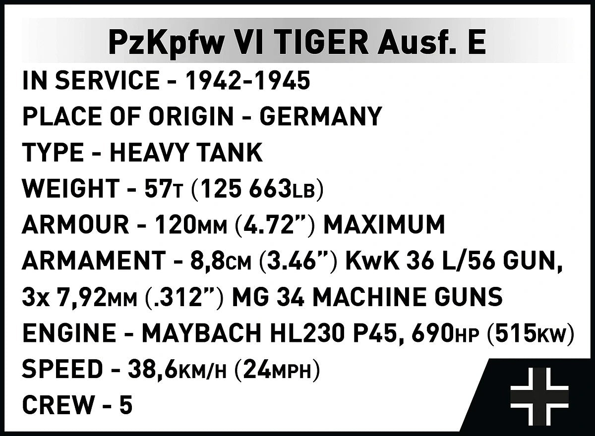 Bricks PZKPFW VI Tiger Ausf.E 8000 pieces