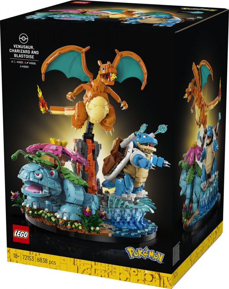 Bricks Ninjago 72153 Venusaur, Charizard i Blastoise