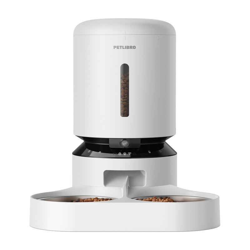 Petlibro Granary camera feed dispenser with double bowl, 5L (white) - Image 2