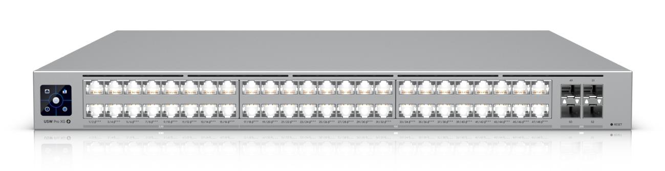 Switch UBIQUITI Ubiquiti UniFi Pro XG 48 PoE Switch type Managed Switch layer L3 Rack mounting Yes Stackable Yes Form factor 1U 48xRJ-45 ports RJ-45 Ports Type 10G Ethernet (100/1000/10000) 16x2.5G Ethernet (copper) ports quantity 32x10G Ethernet