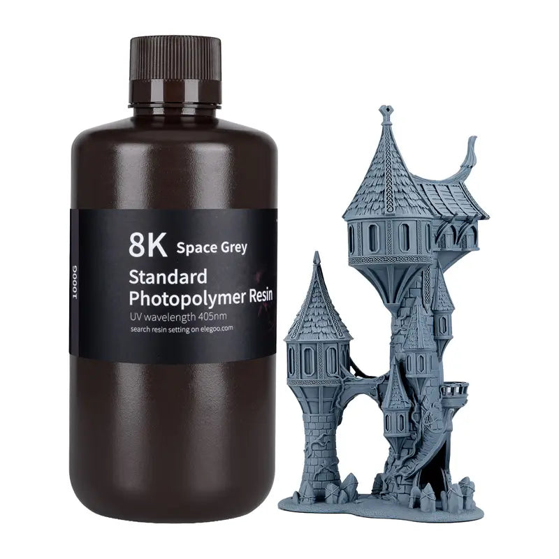ELEGOO Water Washable 8K Resin (space gray) - Image 1
