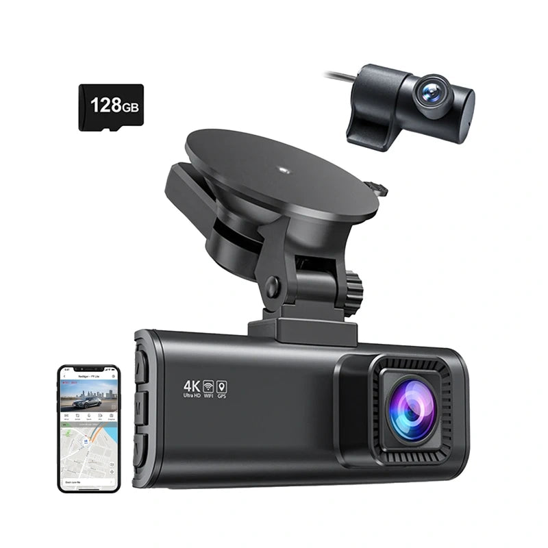 REDTIGER F7NP WiFi 4K + 1080p 128GB Dash Cam - Image 1