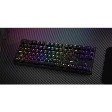 Genesis | THOR 404 TKL | Mechanical Gaming Keyboard | Wired | US | Gateron Yellow Pro | Black | RGB