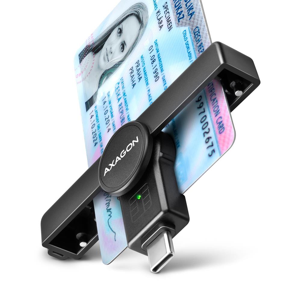 CARD READER POCKET SMARTCARD/USB-C CRE-SMPC AXAGON