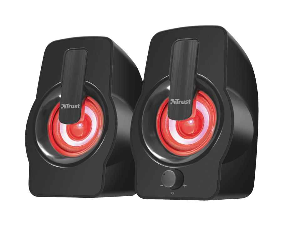 Speaker TRUST Gemi RGB P.M.P.O. 12 Watts 1xAudio-In Black 22948