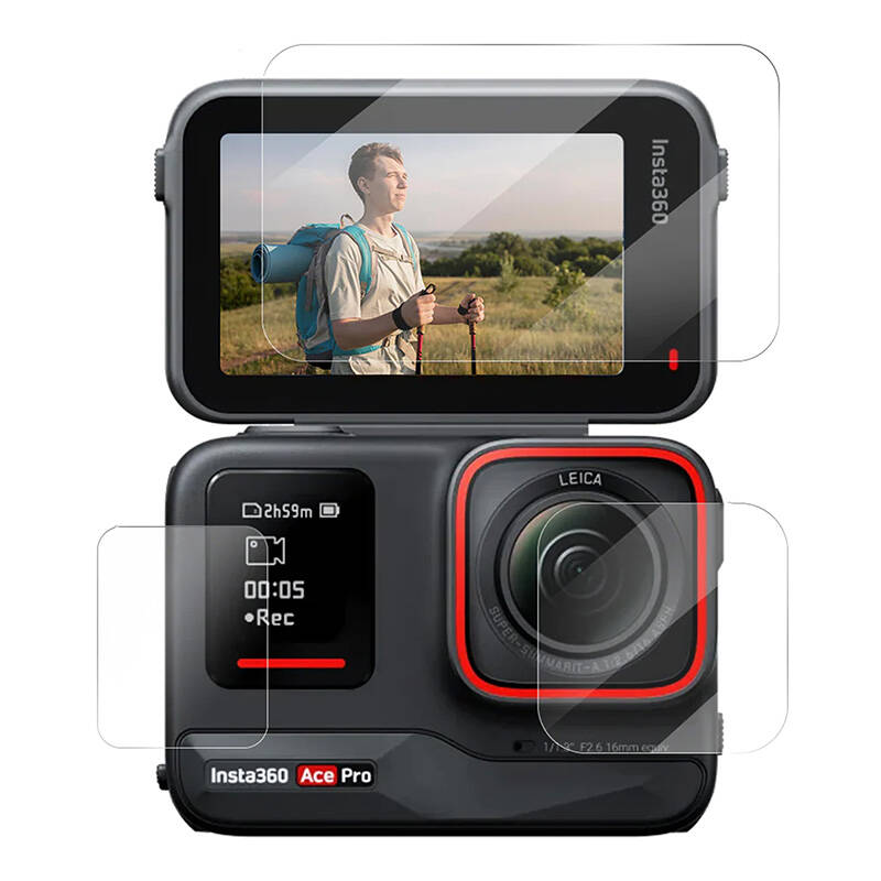 TELESIN tempered glass for Insta360 Ace Pro / Ace camera - Image 1