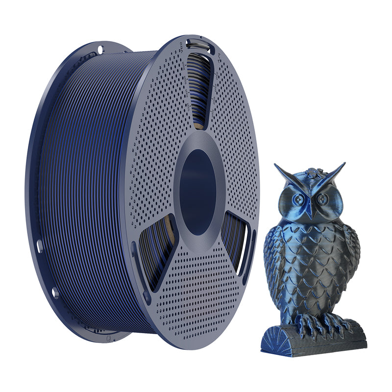Sunlu PLA+ Silk Dual Color Filament (Black and Blue) - Image 2