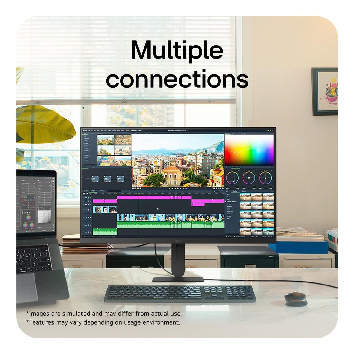 LCD Monitor LG 27 " 3840 x 2160 pixels 4K Ultra HD Native aspect ratio 16:9 LCD Flat 27U710B-B