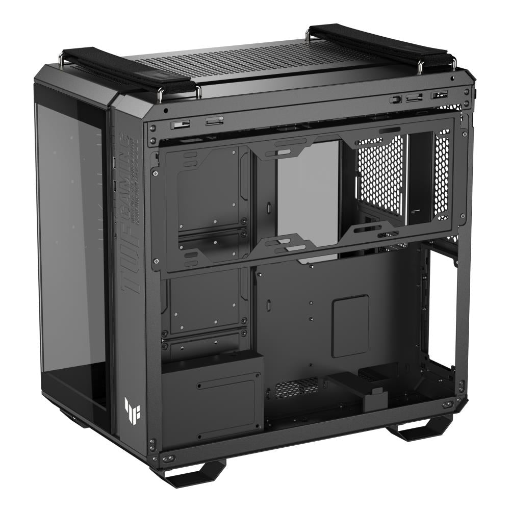 Case ASUS TUF Gaming GT502 Horizon MidiTower Case product features Transparent panel Not included ATX MicroATX MiniITX Colour Black TUFGAMINGGT502HORIZON