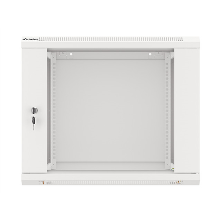 Lanberg | Rack cabinet 19" wall-mount 9U/600x600 (flat pack) with glass door | WF01-6609-10S | Grey