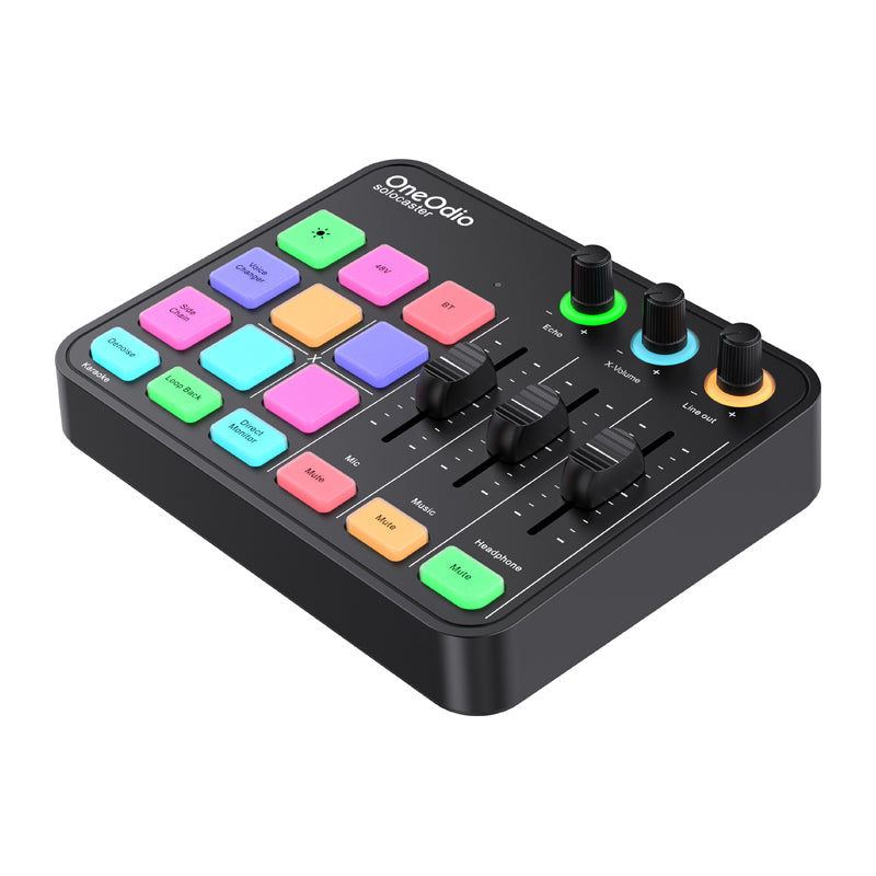 OneOdio Solocaster Audio Mixer and Sound Card - Image 3