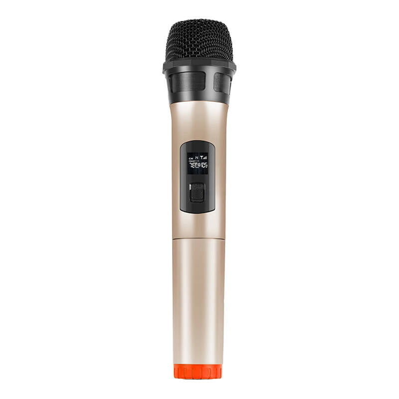 Wireless dynamic microphone UHF PULUZ PU628J 3.5mm (gold) - Image 1