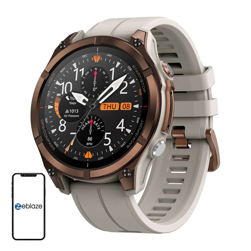 Zeblaze Stratos 4 Pro Smartwatch (Brown) - Image 1