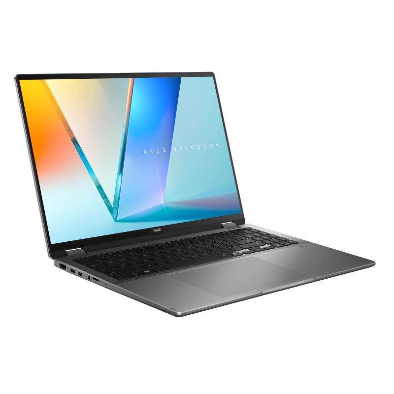 Ultrabook ASUS VivoBook Flip TP3607SA-RJ033W CPU Core Ultra u7-256V 2200 MHz 16" Touchscreen 2880x1800 RAM 16GB LPDDR5x SSD 1TB Intel Arc Graphics Integrated ENG Card Reader Micro SD Windows 11 Home Grey 1.78 kg 90NB1511-M001U0