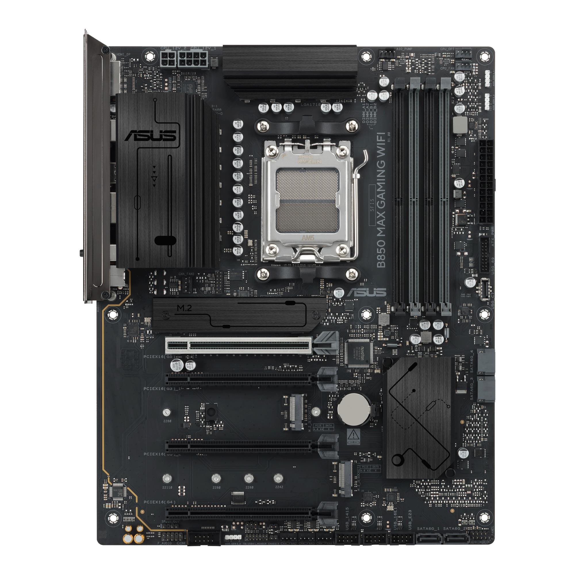 Mainboard ASUS AMD B850 Socket AM5 ATX RAM DDR5-SDRAM 4xSlots Wi-Fi Yes Bluetooth Yes 3xNumber of M.2 (M) slots B850MAXGAMINGWIFI