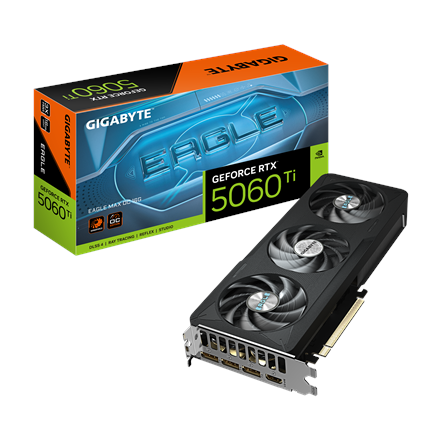 Gigabyte GeForce RTX 5060 Ti EAGLE MAX OC 16G | NVIDIA | 16 GB | GeForce RTX 5060 Ti | GDDR7 | HDMI ports quantity 1 | P