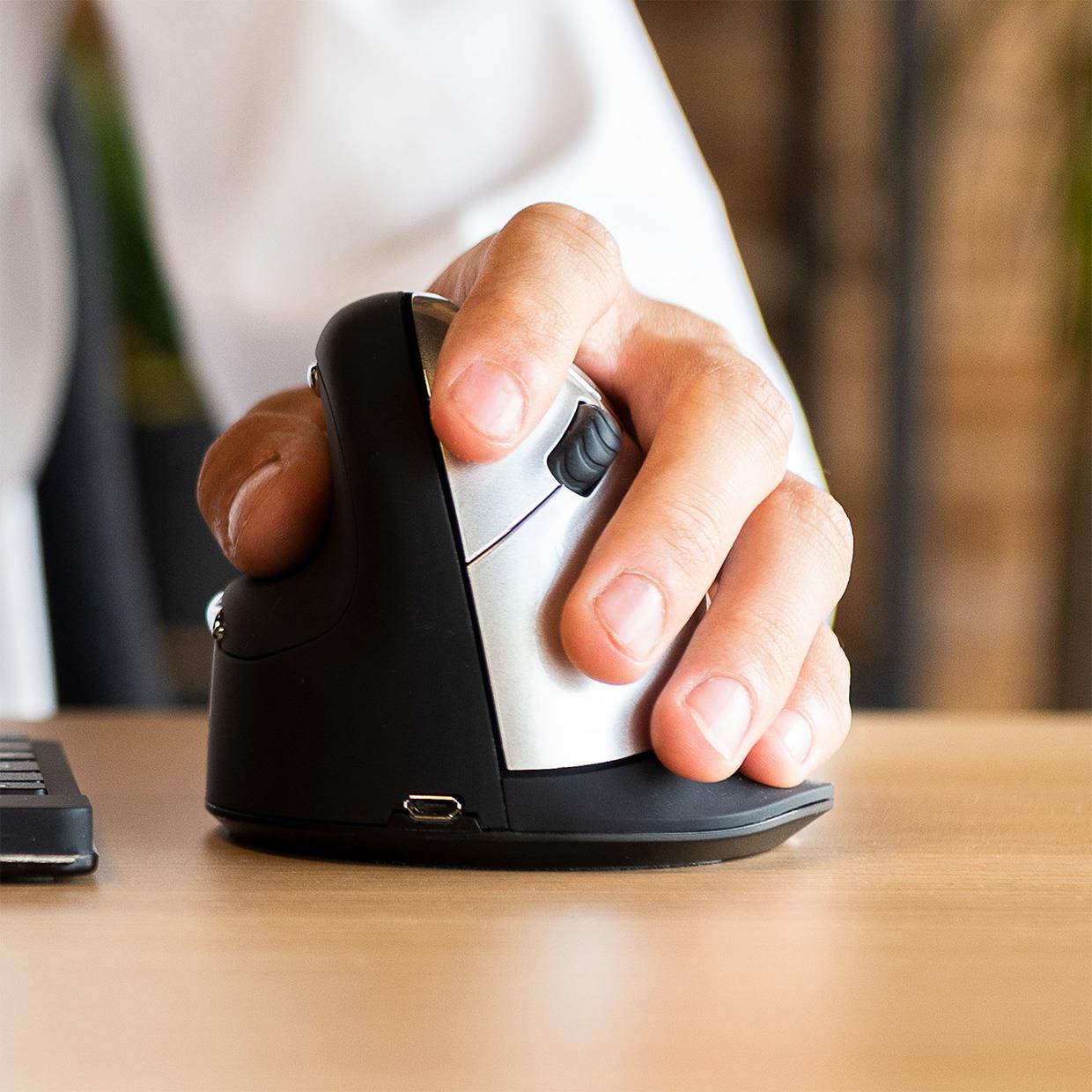 MOUSE USB OPTICAL WRL/L. BLK RGOHELELAWL R-GO TOOLS