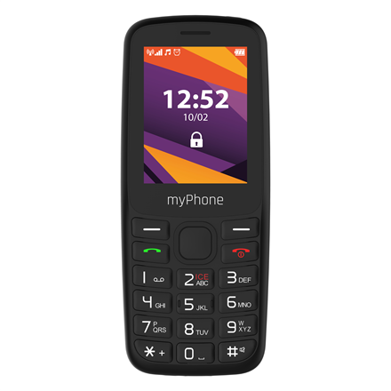 myPhone 6410 LTE | Black | 2.4 " | TFT | 64 MB | 128 MB | Dual SIM | Nano SIM | USB version Type-C | Built-in camera | M