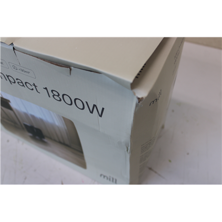 SALE OUT. Mill | Heater | CUS1800MECBA | PTC Fan | 1800 W | Suitable for rooms up to 30 m² | Black | DAMAGED PACKAGING