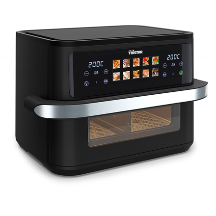 Tristar Dualzone Flex Airfryer | FR-9078 | Power 2800 W | Capacity 10 L | Hot air technology | Black