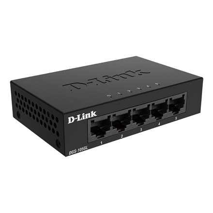 D-Link | Ethernet Switch | DGS-105GL/E | Unmanaged | Desktop | Gigabit Ethernet (copper) ports quantity 5 | 60 month(s)