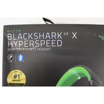 SALE OUT. Razer BlackShark V3 X HyperSpeed for Xbox Gaming Headset, Over-Ear,Wireless, Black | Razer DAMAGED PACKAGING