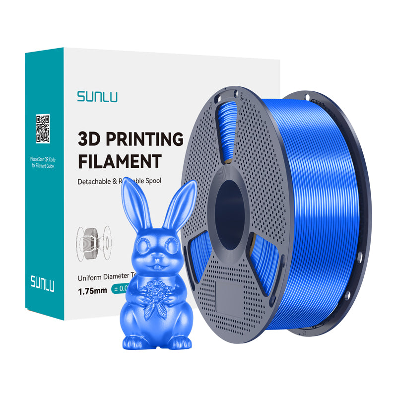 Sunlu PLA+ Silk Filament (blue) - Image 1