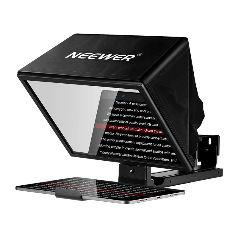 NEEWER BASICS X12B 12" Aluminum Alloy Adjustable Teleprompter - Image 1