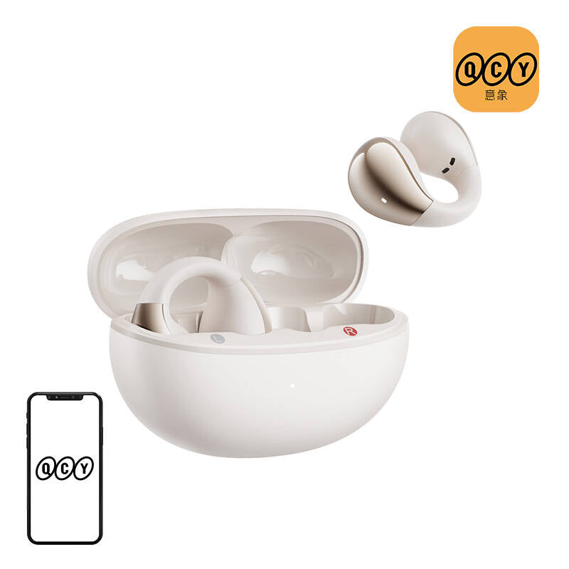 QCY Crossky Clip C30 headphones (white) - Image 1