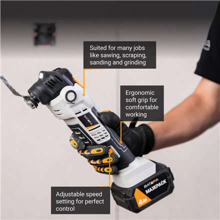 Batavia B.V. | 18V Cordless Anti-Vibration Multitool - Without Battery and Charger