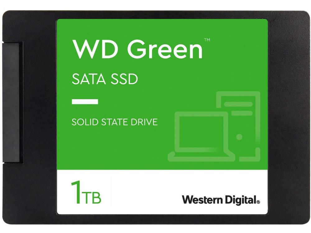 SSD WESTERN DIGITAL Green 1TB SATA 3.0 SLC Read speed 545 MBytes/sec 2,5" MTBF 1000000 hours WDS100T3G0A