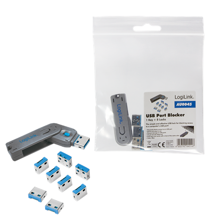 Logilink | USB port blocker | AU0045