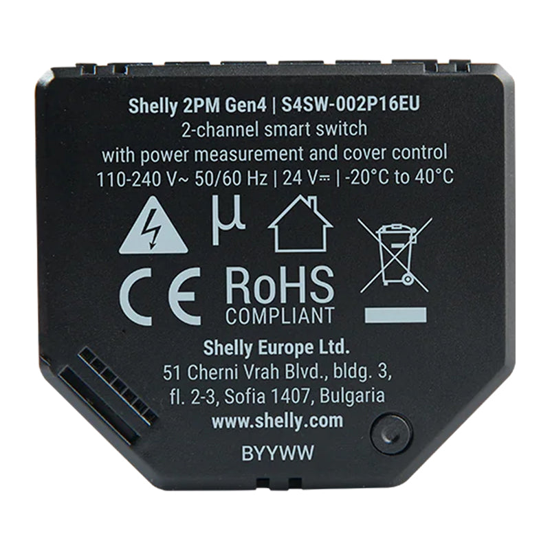 Sterownik Shelly 2PM Gen4 Zigbee/Matter - Image 3